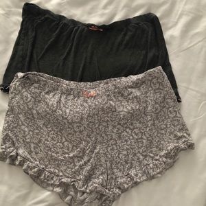2 Pair Women’s Cotton Sleep Shorts- medium